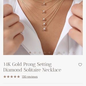 Ferkos fine jewelry .03 ctw diamond necklace 14 inch choker style